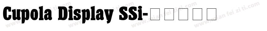Cupola Display SSi字体转换